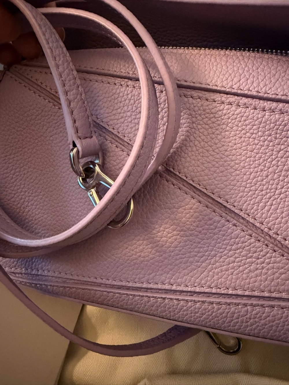 Loewe Puzzle Mini Crossbody Bag in Lilac - Picture 10 of 11